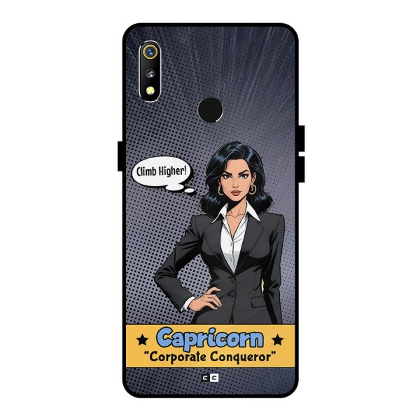 Conqueror Capricorn Metal Back Case for Realme 3