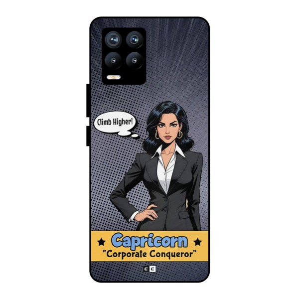 Conqueror Capricorn Metal Back Case for Realme 8 Pro
