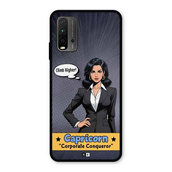 Conqueror Capricorn Metal Back Case for Redmi 9 Power
