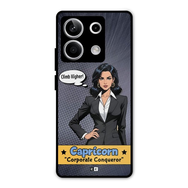 Conqueror Capricorn Metal Back Case for Redmi Note 13 5G