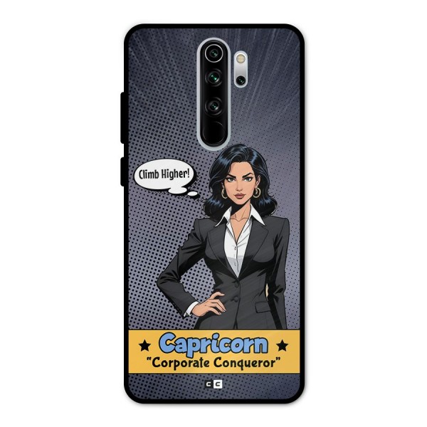 Conqueror Capricorn Metal Back Case for Redmi Note 8 Pro