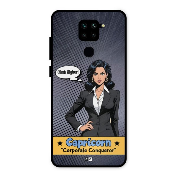 Conqueror Capricorn Metal Back Case for Redmi Note 9