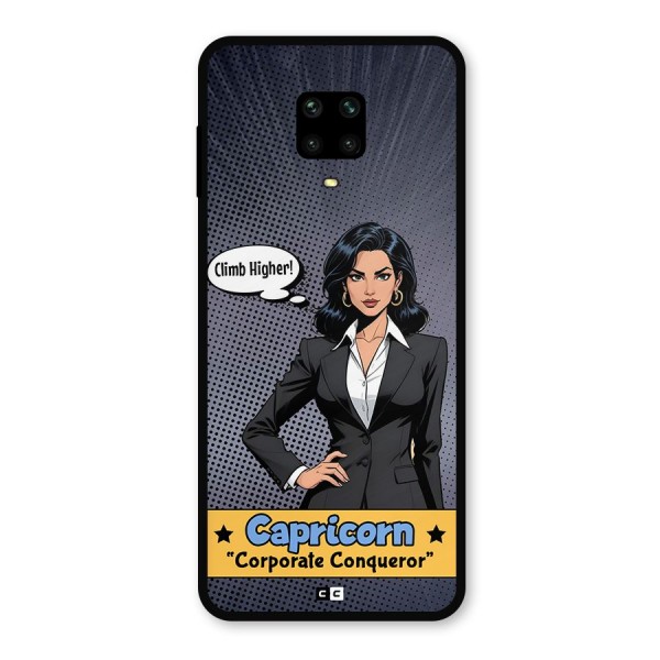 Conqueror Capricorn Metal Back Case for Redmi Note 9 Pro Max