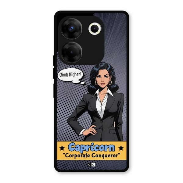Conqueror Capricorn Metal Back Case for Tecno Camon 20