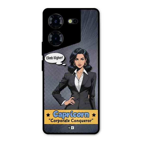 Conqueror Capricorn Metal Back Case for Tecno Pova 5 Pro 5G