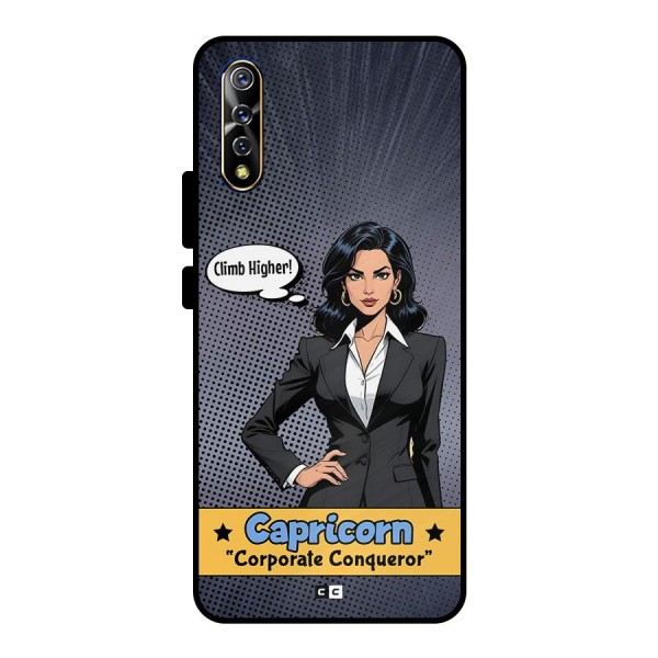Conqueror Capricorn Metal Back Case for Vivo S1