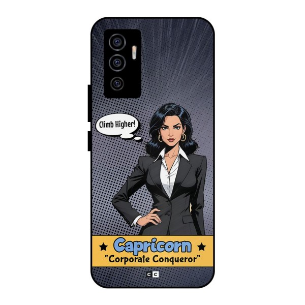 Conqueror Capricorn Metal Back Case for Vivo V23e