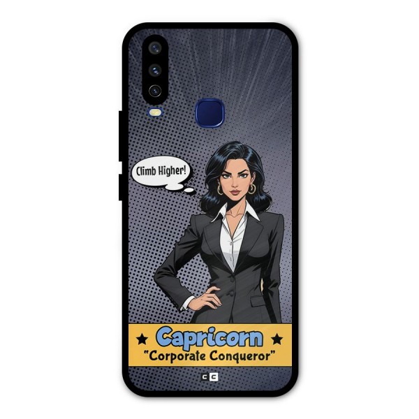 Conqueror Capricorn Metal Back Case for Vivo Y12