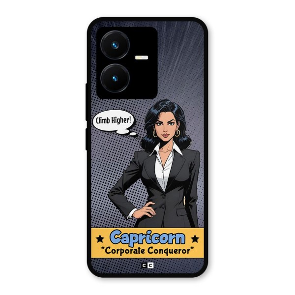 Conqueror Capricorn Metal Back Case for Vivo Y22