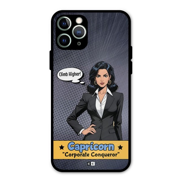 Conqueror Capricorn Metal Back Case for iPhone 11 Pro Max