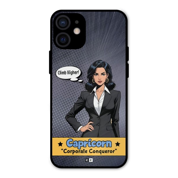 Conqueror Capricorn Metal Back Case for iPhone 12 Mini