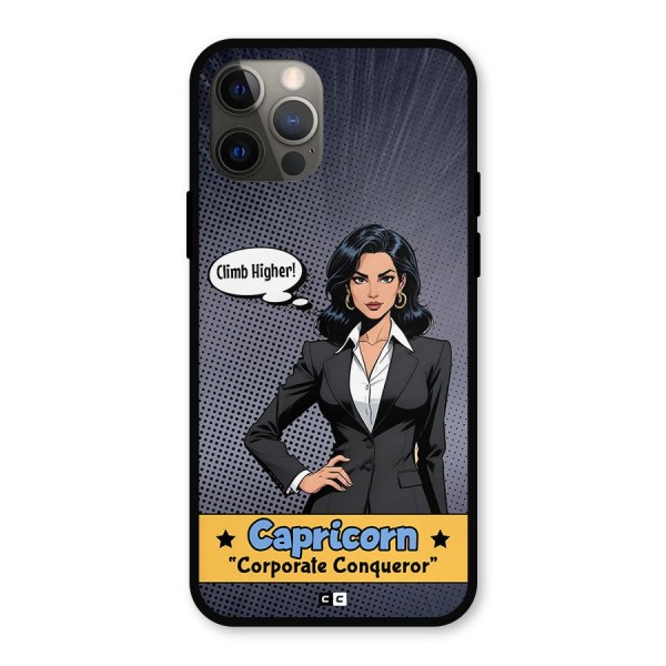 Conqueror Capricorn Metal Back Case for iPhone 12 Pro