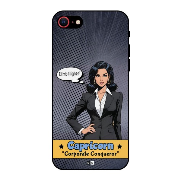 Conqueror Capricorn Metal Back Case for iPhone SE 2022