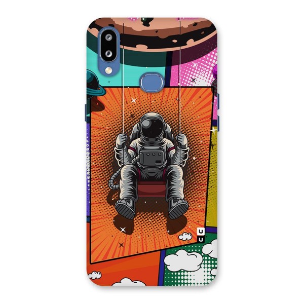 Cool Astraunaut Comic Swing Back Case for Galaxy M01s