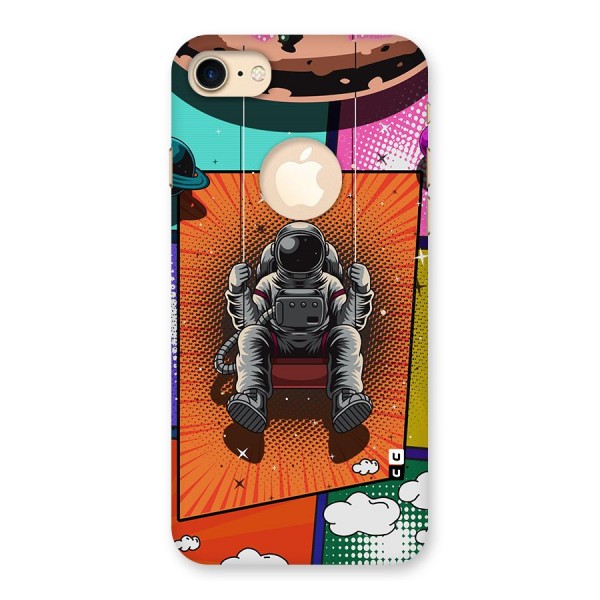 Cool Astraunaut Comic Swing Back Case for iPhone 7 Logo Cut