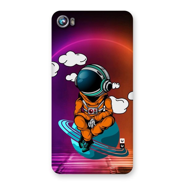 Cool Astraunaut Relaxing Back Case for Micromax Canvas Fire 4 A107