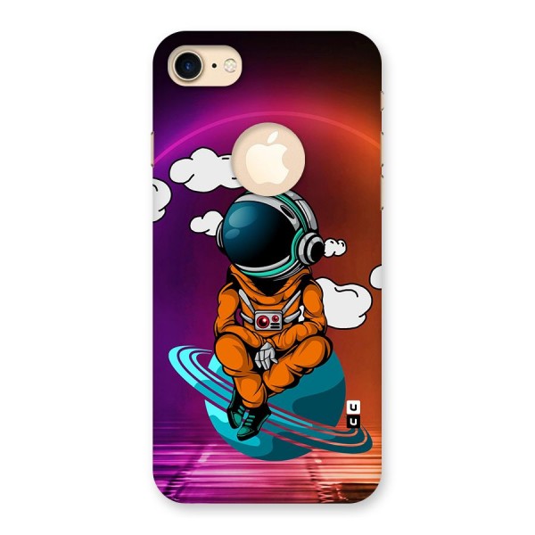 Cool Astraunaut Relaxing Back Case for iPhone 7 Logo Cut