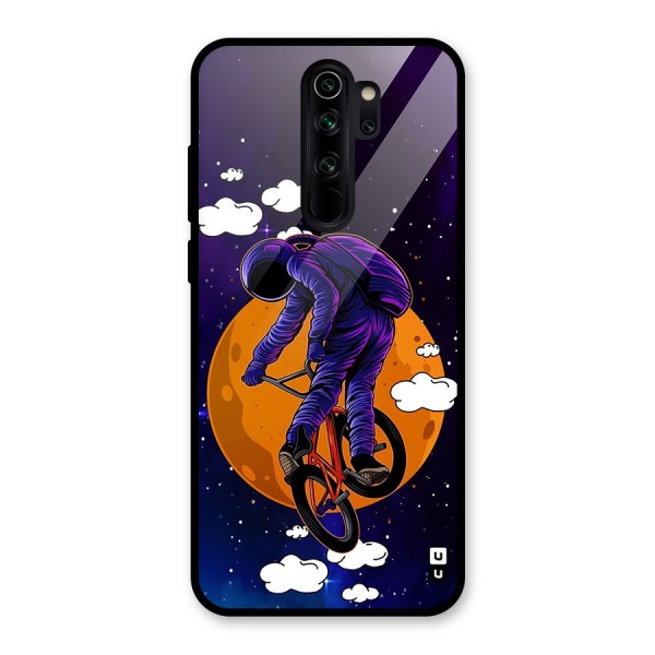 Cool Astro Cyclist Glass Back Case for Redmi Note 8 Pro