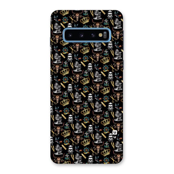 Cool Barber Pattern Back Case for Galaxy S10