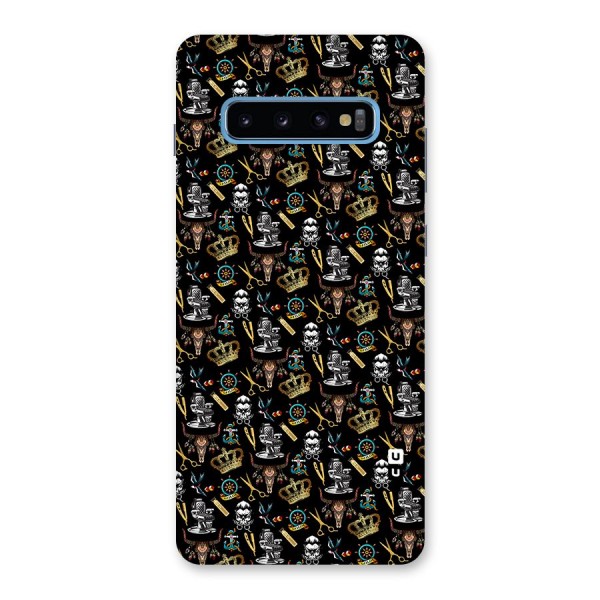 Cool Barber Pattern Back Case for Galaxy S10 Plus