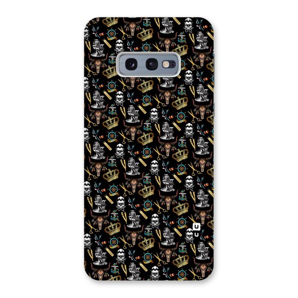 Cool Barber Pattern Back Case for Galaxy S10e