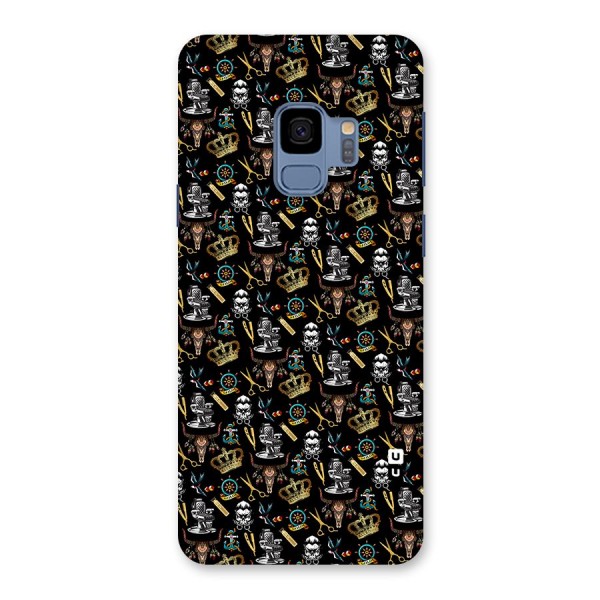Cool Barber Pattern Back Case for Galaxy S9