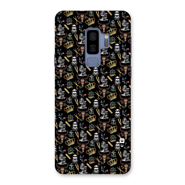 Cool Barber Pattern Back Case for Galaxy S9 Plus