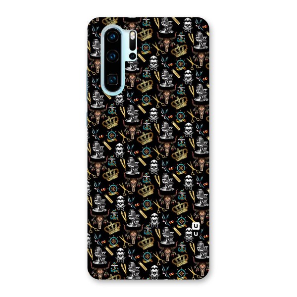 Cool Barber Pattern Back Case for Huawei P30 Pro