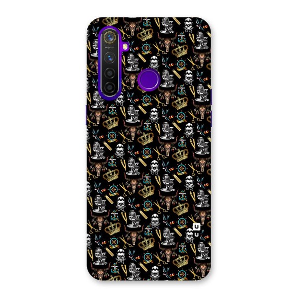 Cool Barber Pattern Back Case for Realme 5 Pro