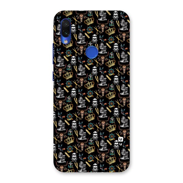 Cool Barber Pattern Back Case for Redmi Note 7S