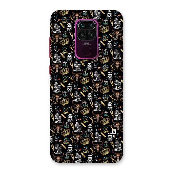 Cool Barber Pattern Back Case for Redmi Note 9