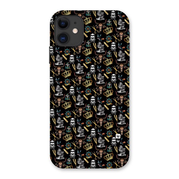 Cool Barber Pattern Back Case for iPhone 11