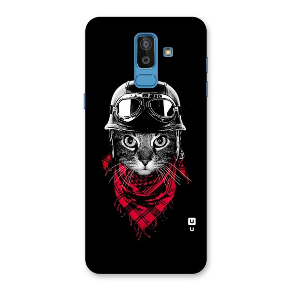 Cool Biker Cat Back Case for Galaxy On8 (2018)