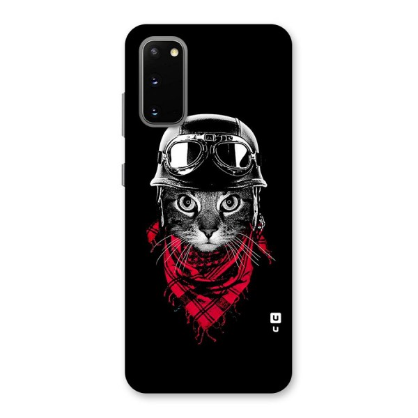 Cool Biker Cat Back Case for Galaxy S20
