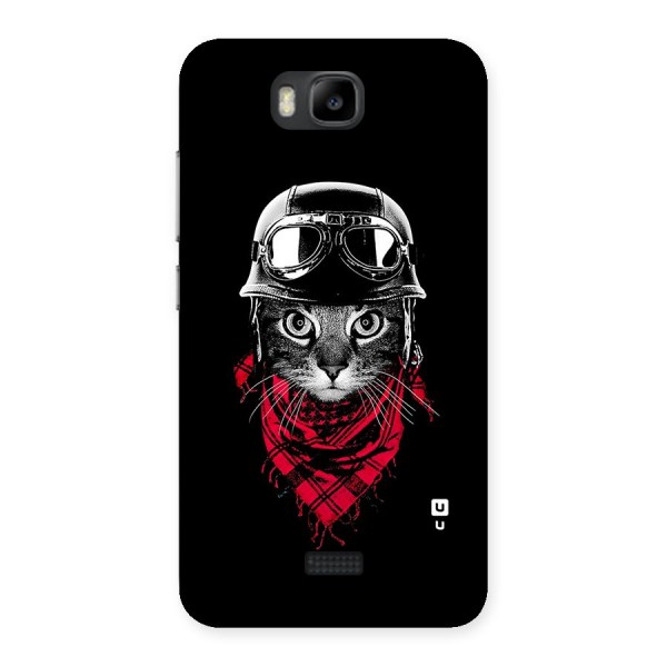 Cool Biker Cat Back Case for Honor Bee