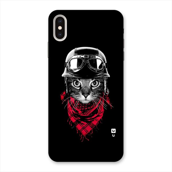 Cool Biker Cat Back Case for iPhone XS Max
