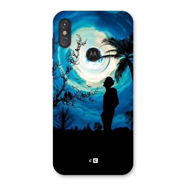 Cool Boy Under Sky Back Case for Motorola One Power