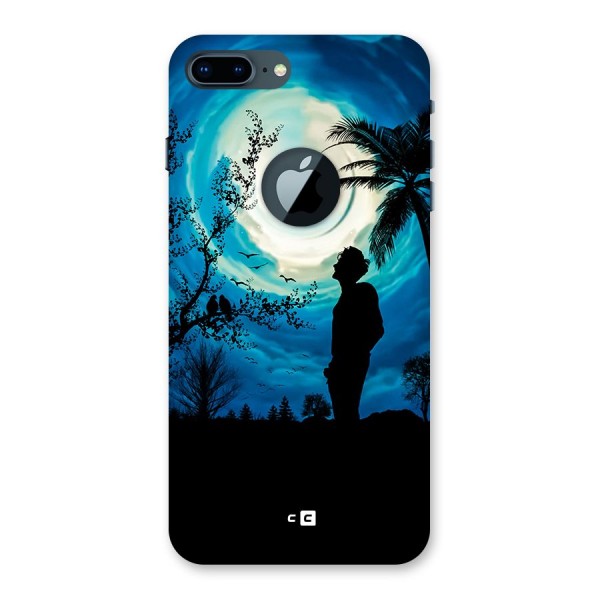 Cool Boy Under Sky Back Case for iPhone 7 Plus Logo Cut