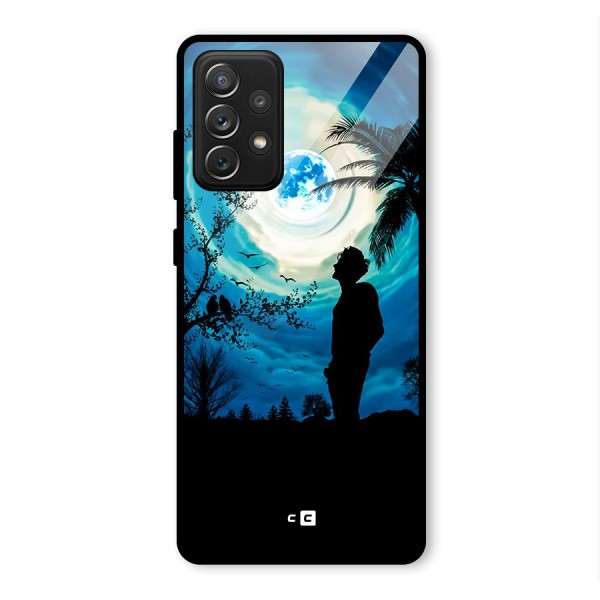 Cool Boy Under Sky Glass Back Case for Galaxy A72