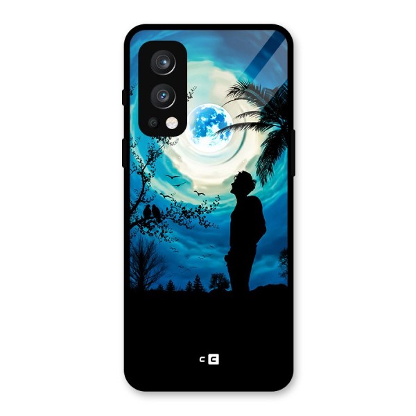 Cool Boy Under Sky Glass Back Case for OnePlus Nord 2 5G