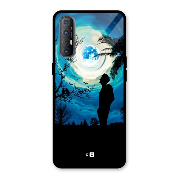 Cool Boy Under Sky Glass Back Case for Oppo Reno3 Pro