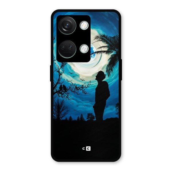 Cool Boy Under Sky Metal Back Case for OnePlus Nord 3