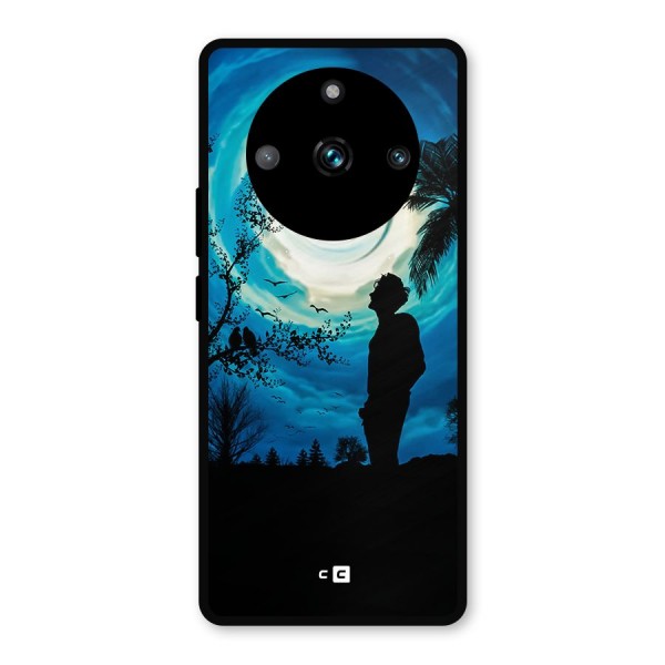 Cool Boy Under Sky Metal Back Case for Realme 11 Pro Plus