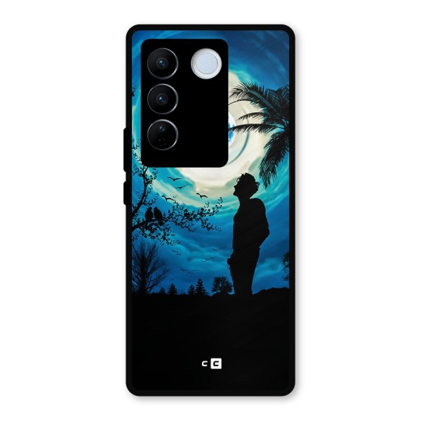 Cool Boy Under Sky Metal Back Case for Vivo V27 Pro