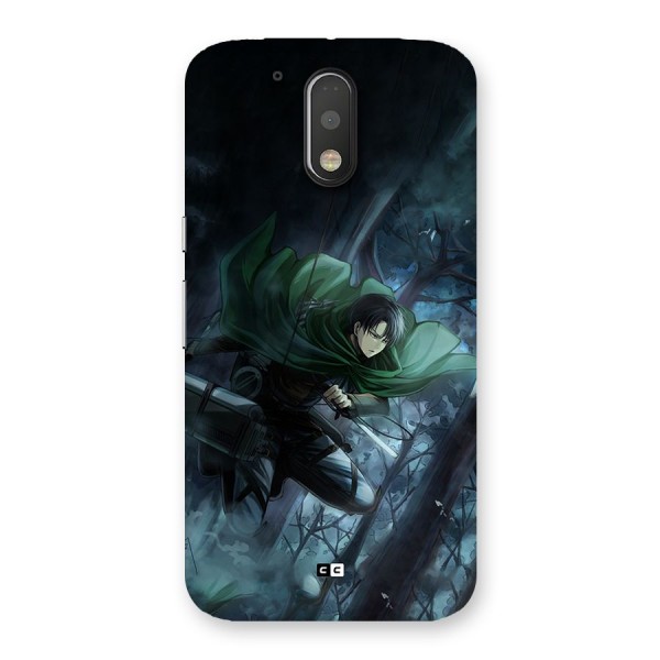Cool Captain Levi Back Case for Moto G4 Plus