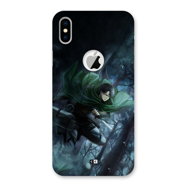 Cool Captain Levi Back Case for iPhone X Logo Cut