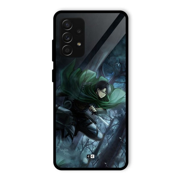 Cool Captain Levi Glass Back Case for Galaxy A53 5G