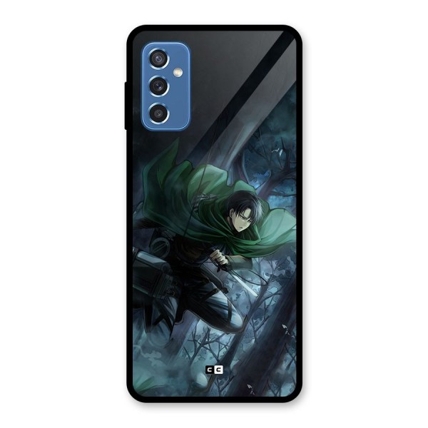 Cool Captain Levi Glass Back Case for Galaxy M52 5G