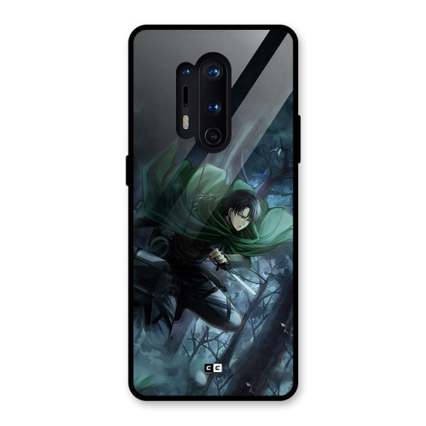 Cool Captain Levi Glass Back Case for OnePlus 8 Pro