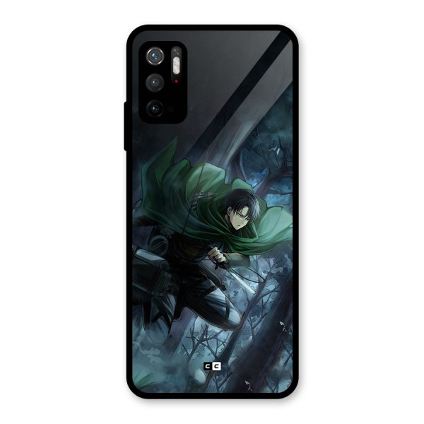 Cool Captain Levi Glass Back Case for Poco M3 Pro 5G